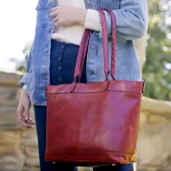 Patricia Nash Convertible Leather Mallory Tote - Picture 4 of 14